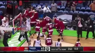 Wisconsin’s Buzzer Beater 3 versus Xavier in the Sweet 16!