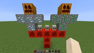 what if you create a TRIPLE ORES GOLEM in MINECRAFT