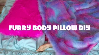 Furry Body Pillow DIY Tutorial