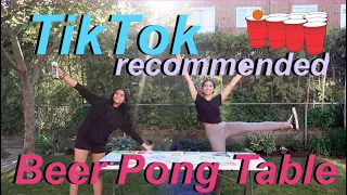 DIY BEER PONG TABLE (TikTok Inspired) with a twist