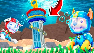 LA CASA DE PAW PATROL APARECE DEBAJO DEL AGUA EN MINECRAFT 🌊