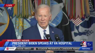 LIVE: Pres. Biden speaks on PACT Act in Salt Lake City