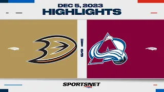 NHL Highlights | Ducks vs. Avalanche - December 5, 2023