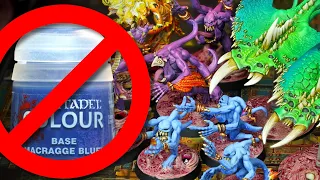 Painting without paints?! Tzeentch Daemons using only INKS!