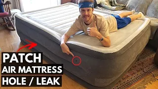 How To Find & FIX Hole in Leaky Air Mattress -Jonny DIY