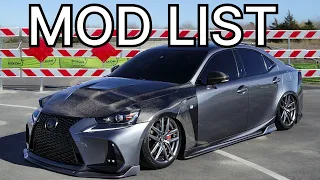 LEXUS 3IS MOD LIST BREAKDOWN | GREY 3IS