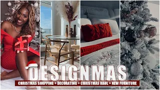 DESIGNMAS DAYS 1-3: CHRISTMAS SHOPPING + DECORATING + MINI HAUL + NEW FURNITURE | iDESIGN8