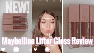 NEW MAYBELLINE LIFTER LIP GLOSS REVIEW | FENTY LIP GLOSS DUPE? | Erica Loose