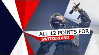 All 12 points for Switzerland | Gjon's Tears | Eurovision 2021