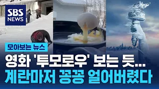 재난 영화 따로 없네…북미 강타한 '북극 한파' / SBS / 모아보는 뉴스