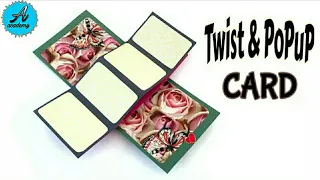 twist and pop up card/pop up card/diy pop up card/how to make twisted and pop up card/youtube short
