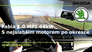 Test spotřeby z interiéru: Škoda Fabia III 1.0 MPI 44kW - Přes 6 litrů nikdy !