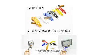 DKgrosir Breket Lampu tembak Universal Bracket  spion Lampu Motor