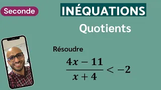 INÉQUATION QUOTIENT - Tableau de signes