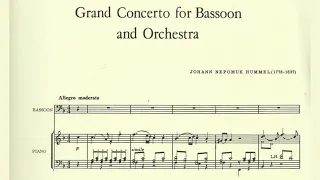 Johann Nepomuk Hummel: Bassoon Concerto, WoO. 23/S. 63 (c. 1805)