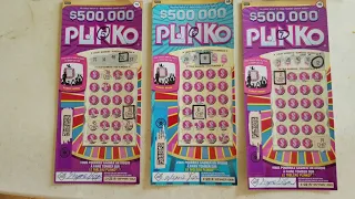 Wayne Plinko Video # 1 - Chip Disk Wins Tickets # 5, 6 & 7 Scratch ticket Lottery Win