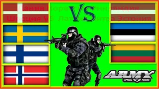 Прибалтика VS Скандинавия Сравнение Армии (Латвия Литва Эстония vs Дания Швеция Норвегия Финляндия