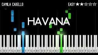 Camila Cabello - Havana - EASY Piano Tutorial