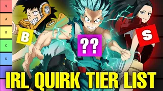 RANKING Class 1-A Quirks By IRL Usefulness | My Hero Academia Tier List