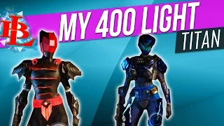 Destiny - MY 400 LIGHT TITAN!! -  FULL Hard Mode RAID GEAR with ORNAMENTS