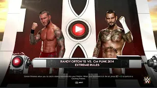 "🔥 WWE 2K24 FULL MATCH — Randy Orton vs. CM Punk — Extreme Rules  Match!"