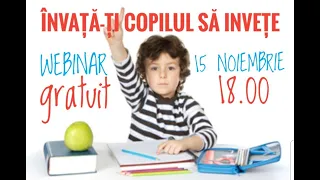 Învață-ți copilul să învețe!