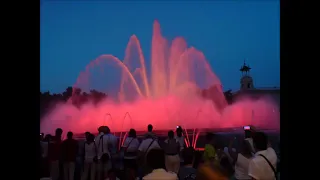 Танцуют фонтаны Барселоны/The dancing fountains of Barcelona