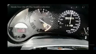 Here you can hear the Vtec sound of Honda CRX 1.6 VTI EG2 / acceleration / 160 hp