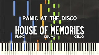 Panic! At The Disco – House of Memories | Piano + Cello + Drums Cover, free sheet