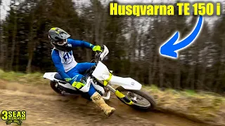 2021 Husqvarna TE150 Ride + Review.       Also, Braxxton is getting faster!