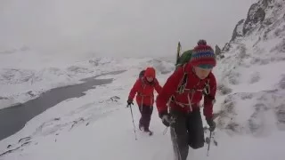 Y Lliwedd (Snowdon Horseshoe) winter conditions