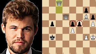 Magnus with 2 Queens and a Bishop | Magnus vs Bluebaum | Titled Cup 2024