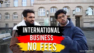 NO TUITION FEES/ MSc International Business in Public University Germany (TH Köln)