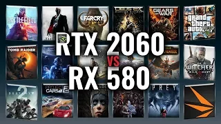 RTX 2060 vs RX 580 Benchmarks | Gaming Tests Review & Comparison | 53 tests