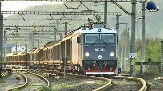 Noua Locomotivă LEMA 480 083 cu un Tren de Marfă Constantin Grup în Gara Năsăud - 10 April 2024