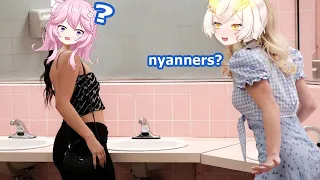 Yuzu Met Nyanners In The Bathroom