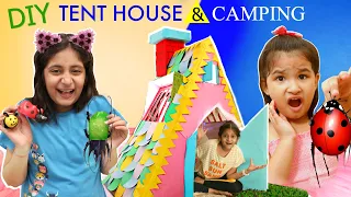 DIY FUN CARDBOARD PlayHouse Tent | INDOOR vs OUTDOOR Camping | MyMissAnand