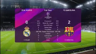 eFootball PES 2020 Real Madrid  vs FC Barcelona - UEFA Champions league 2020 (Semi Final)