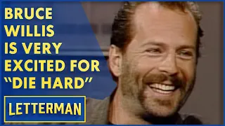 Bruce Willis Is Very Excited About His New Film "Die Hard" | Letterman
