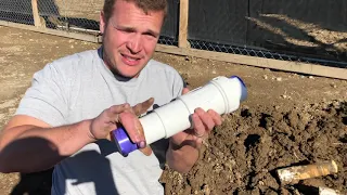 Underground pipe fix hack Repair a big main line pvc pipe underground- Pvc pipe repair made easy