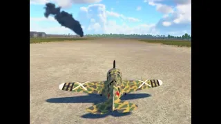 Бой на советском истребителе И-16 тип 5 в симуляторном режиме, War Thunder.