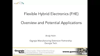 Flexible Hybrid Electronics