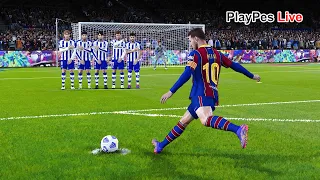 PES 2021 - Barcelona vs Alaves - Full Match & Messi Free Kick Goal - Gameplay PC