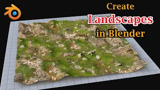 Create A Rocky Terrain or Landscape For Any Game | Use Of Displacement Map & Displace Modifier