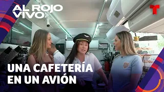 Mujer echó a volar sus sueños y convirtió un avión en una cafetería en Miami