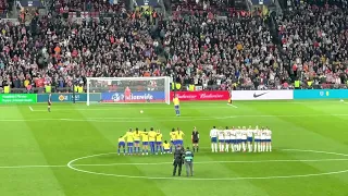 England vs Brazil Penalties view from the home side.