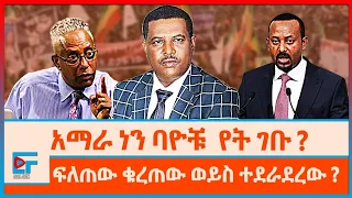 አማራ ነን ባዮቹ  የት ገቡ ? ፍለጠው ቁረጠው ወይስ ተደራደረው ? |ETHIO FORUM