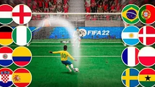 Criei a COPA do MUNDO de PÊNALTIS... com SELEÇÕES *HISTÓRICAS* VERSÃO ROBLOX ⚽️