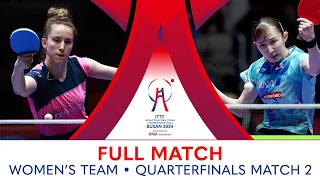 FULL MATCH | HAYATA Hina vs DRAGOMAN Andreea | WT QF | #ITTFWorlds2024