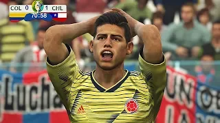 Recreación Colombia 0 (4) Chile 0 (5) - Copa America 2019